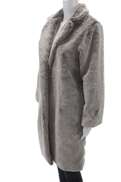 Sage The Label Women Overcoat Gray Long Sleeve Winter Size XS