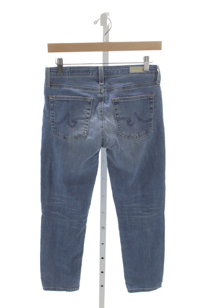 AG Adriano Goldschmied Women Ankle Jeans Blue Cotton High Rise Size 26