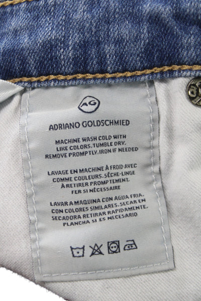 AG Adriano Goldschmied Women Ankle Jeans Blue Cotton High Rise Size 26
