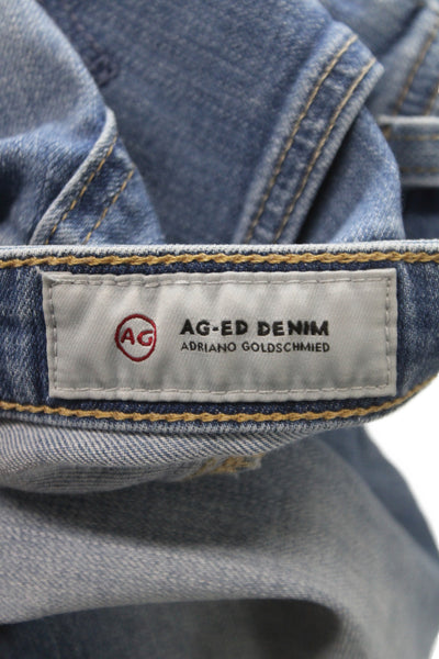 AG Adriano Goldschmied Women Ankle Jeans Blue Cotton High Rise Size 26