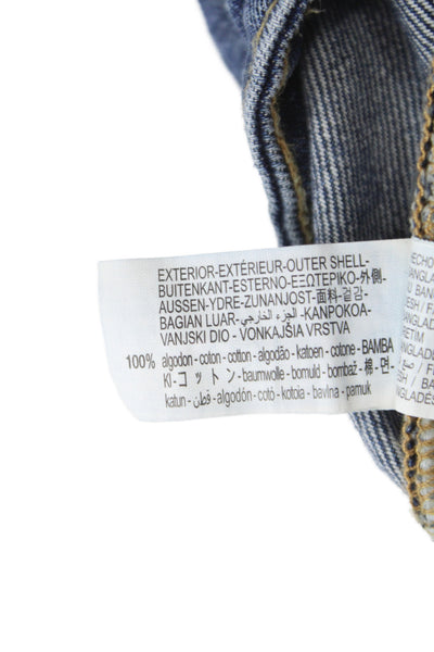 Zara Women Straight Blue Jeans Mid Rise 33 Inseam 100% Cotton Size 8