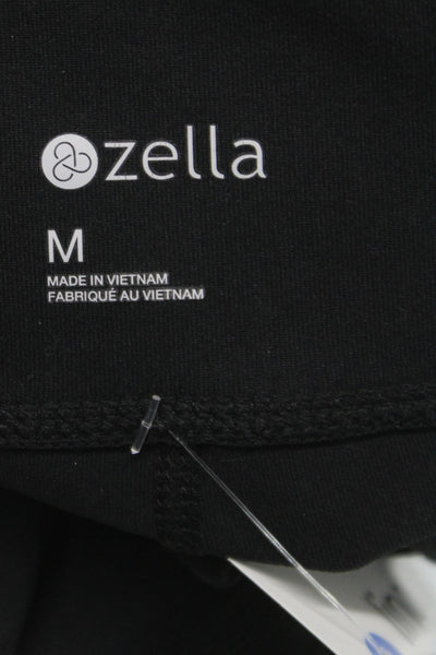 Zella Women Ankle Leggings Black Pull On Athleisure Size M