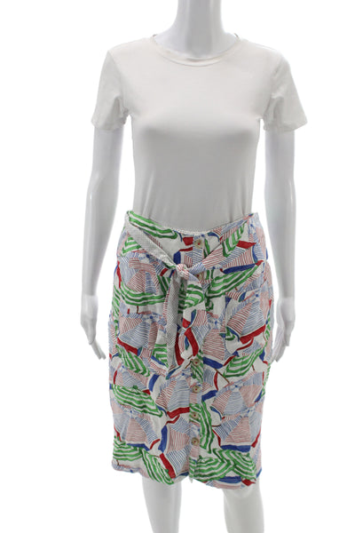 Anthropologie Women Straight Pencil Skirt Multicolor Knee-Length Size 38