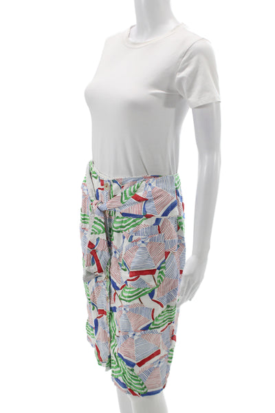 Anthropologie Women Straight Pencil Skirt Multicolor Knee-Length Size 38
