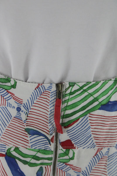 Anthropologie Women Straight Pencil Skirt Multicolor Knee-Length Size 38
