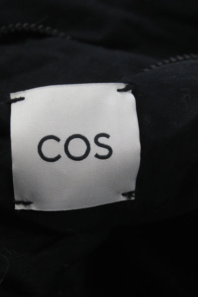 COS Unisex Adults Solid Adjustable Zip Up Crossbody Bag Black