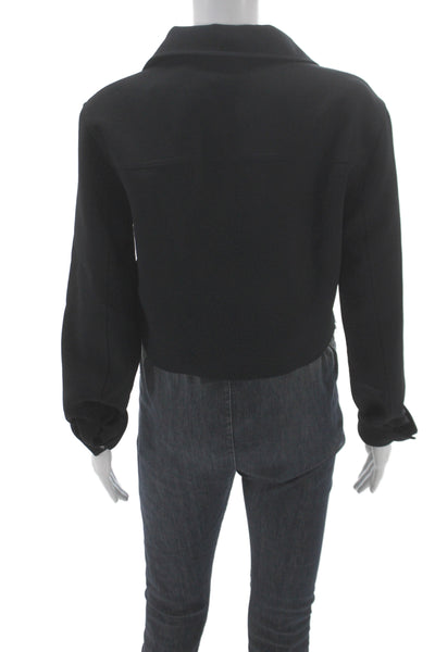 Wilfred Women Basic Jacket Black Polyester Button Long Sleeve Minimalist Size S