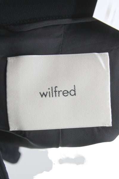 Wilfred Women Basic Jacket Black Polyester Button Long Sleeve Minimalist Size S