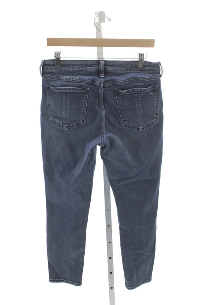 Rag & Bone Womens Ankle Jeans Blue Mid Rise Cotton Size 28