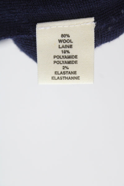 Demylee Women A-Line Wool Blue Skirt Short Zip Solid Fall Size XS