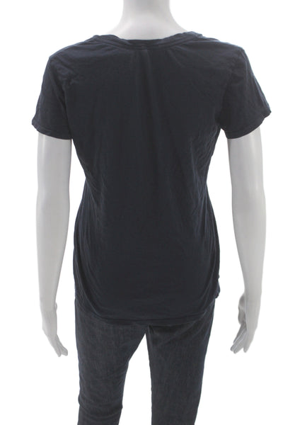 Standard James Perse Womens Basic Cotton Scoop Neck Short Sleeve T-Shirt Size 2