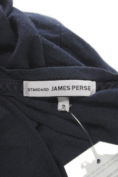 Standard James Perse Womens Basic Cotton Scoop Neck Short Sleeve T-Shirt Size 2