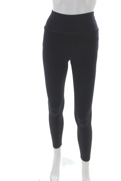 Splits 59 Women Ankle Black Polyester Athleisure Leggings Size S