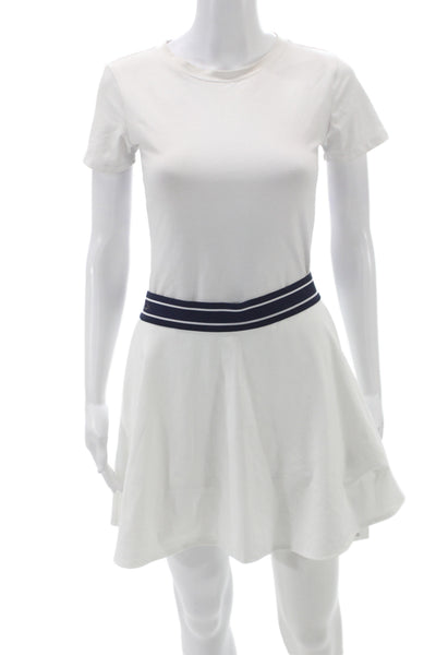 RLX Ralph Lauren Womens A-Line Skort White Mini Short Sleeve Athleisure Size M