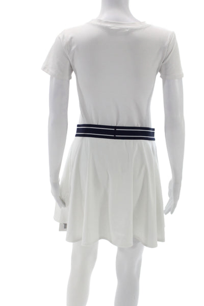 RLX Ralph Lauren Womens A-Line Skort White Mini Short Sleeve Athleisure Size M