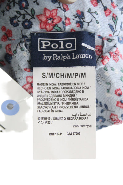 Polo Ralph Lauren Women Kimono Robe Blue Floral V-Neck Size S