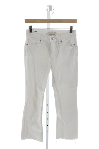 Habitual Women Cropped White High Rise Jeans Size 25