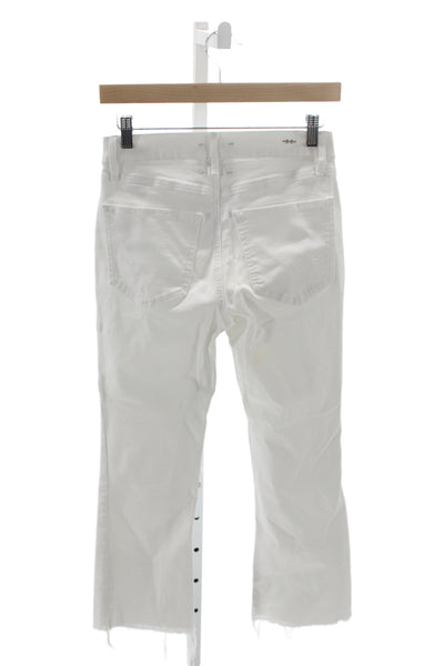 Habitual Women Cropped White High Rise Jeans Size 25