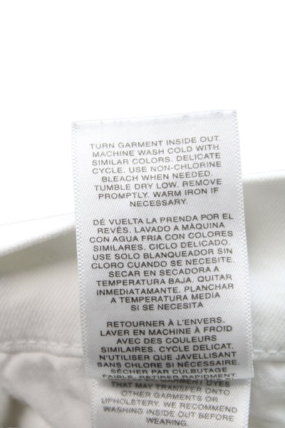 Habitual Women Cropped White High Rise Jeans Size 25