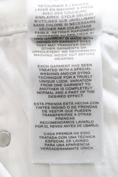 Habitual Women Cropped White High Rise Jeans Size 25