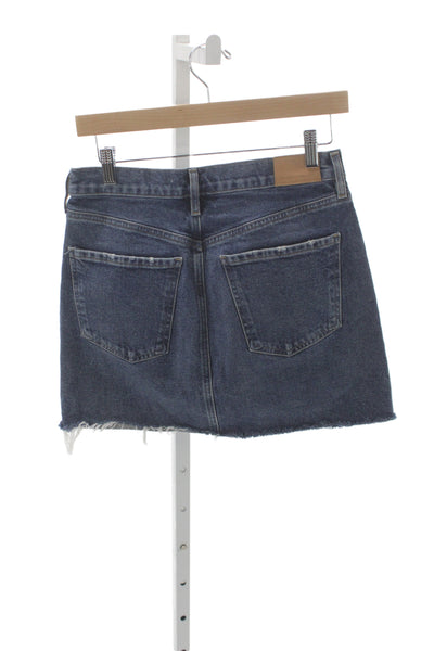 Citizens of Humanity Women Blue Mini Skirt Cotton Blend Button Size 25