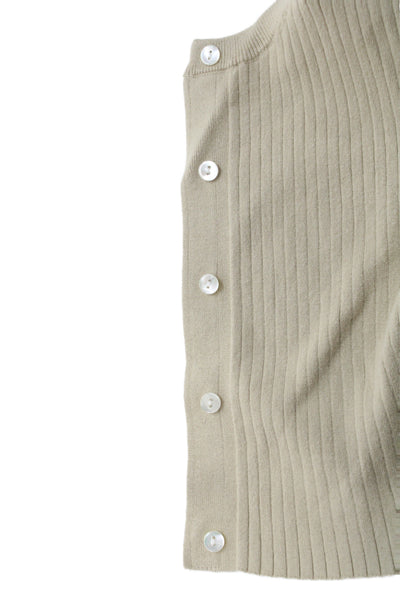 Kith Women Striped Beige Long Sleeve Set 49% Cotton Button Round Neck Size M