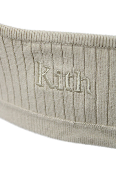 Kith Women Striped Beige Long Sleeve Set 49% Cotton Button Round Neck Size M