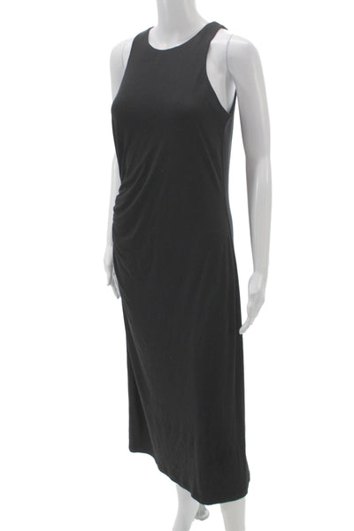 J. Mclaughlin Womens Tank Dress Black Cotton Long Round Neck Size S