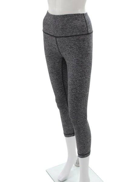 Lululemon Women Gray Flecked Capri Leggings Athleisure Size XS