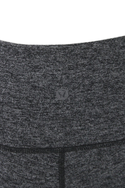 Lululemon Women Gray Flecked Capri Leggings Athleisure Size XS