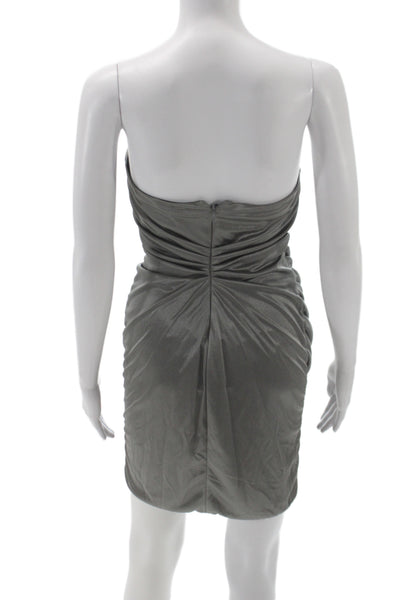 Mark & James by Badgley Mischka Women Bodycon Off Shoulder Gray Dress Size 4