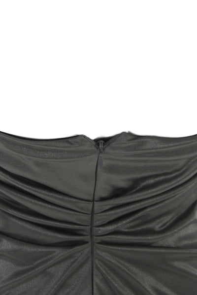 Mark & James by Badgley Mischka Women Bodycon Off Shoulder Gray Dress Size 4