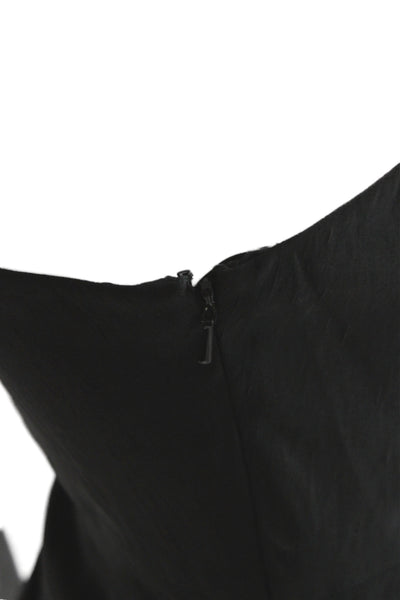 Hayden Women Black One Shoulder Sheath Cocktail Dress Size 4