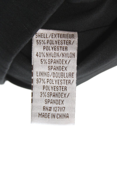 Hayden Women Black One Shoulder Sheath Cocktail Dress Size 4