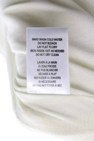 Jewel Badgley Mischka Women Ivory Sheath Dress Sleeveless Long Size 4