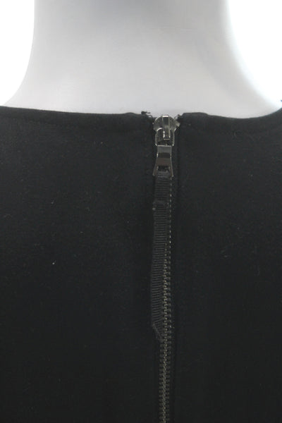 Spanx Women Jumpsuit Black V-Neck Sleeveless Zip Rayon Blend Size S