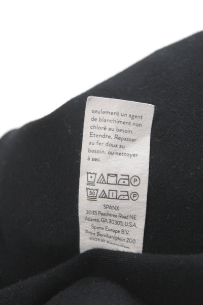 Spanx Women Jumpsuit Black V-Neck Sleeveless Zip Rayon Blend Size S