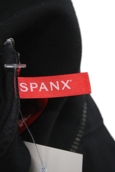 Spanx Women Jumpsuit Black V-Neck Sleeveless Zip Rayon Blend Size S