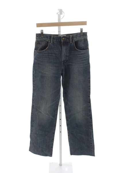 Alexa Chung for Madewell Women Blue High Rise Straight Jeans Size 26