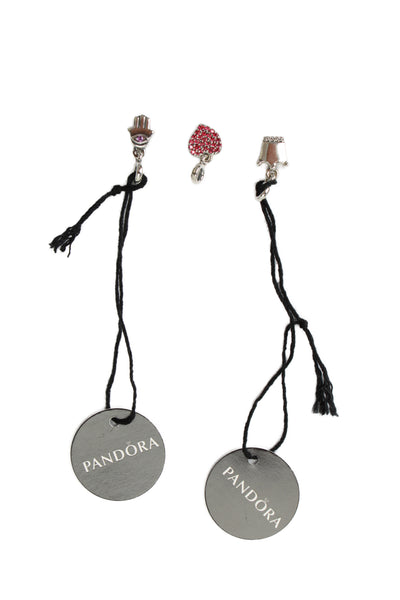 Pandora Womens 925 Silver Multicolor CZ ME Mini Charms Lucky LOT 3 NWOT