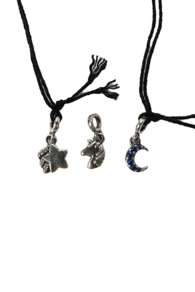 Pandora Womens 925 Silver Multicolor CZ ME Mini Charms Celestial LOT 3 NWOT