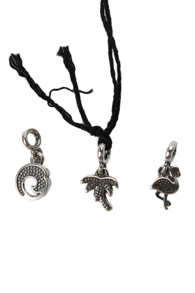 Pandora Womens 925 Silver Multicolor CZ ME Mini Charms Vacation LOT 3 NWOT