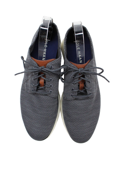 Cole Haan Mens Mesh Canvas Dress Sneakers Gray Size 9.5