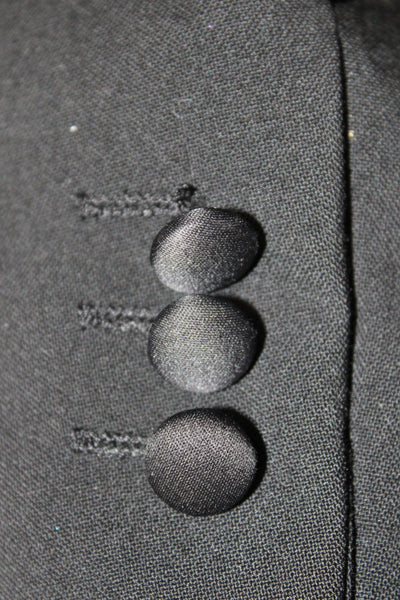 Givenchy Mens Black 100% Wool One Button Jacket Size L