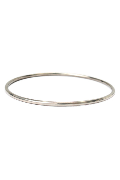 Ann Demeulemeester Womens Sterling Silver Thin Bangle Bracelet 2.5" 10.7g