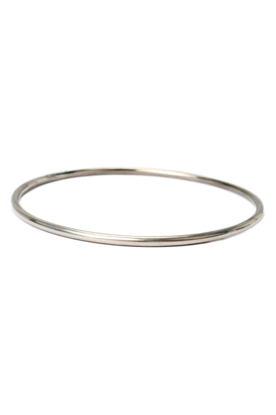 Ann Demeulemeester Womens Sterling Silver Thin Bangle Bracelet 2.5" 10.7g