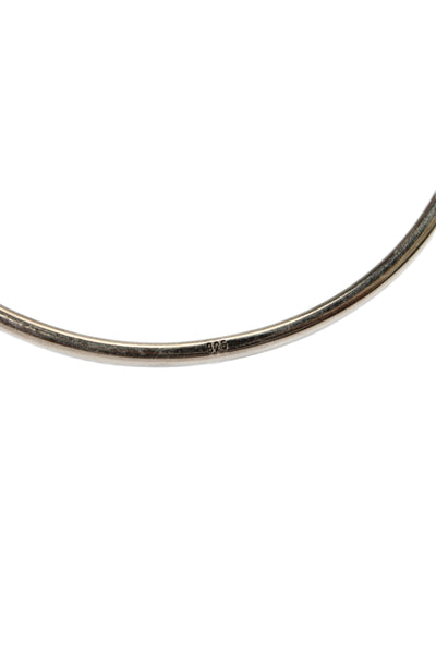 Ann Demeulemeester Womens Sterling Silver Thin Bangle Bracelet 2.5" 10.7g
