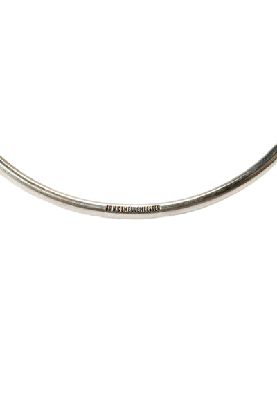 Ann Demeulemeester Womens Sterling Silver Thin Bangle Bracelet 2.5" 10.7g