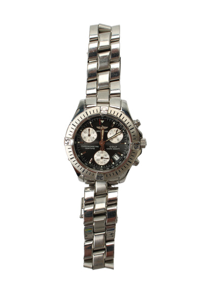 Breitling Mens Stainless Steel Colt A73350 Chronograph Quartz Watch 38mm