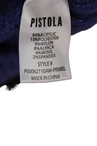 Pistola Womens Purple Crew Neck Pullover Sweater Long Sleeve Size XS